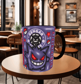 Pokemon Baskı içi ve Kulpu Renkli Kupa