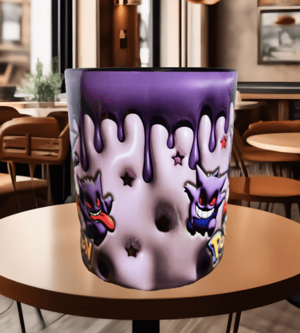 Pokemon Baskı içi ve Kulpu Renkli Kupa