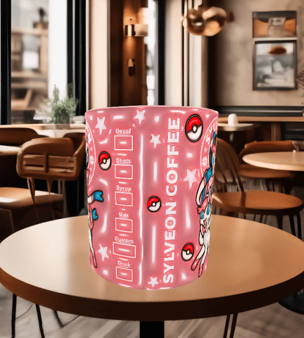 Pokemon Baskı içi ve Kulpu Renkli Kupa