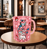 Pokemon Baskı içi ve Kulpu Renkli Kupa