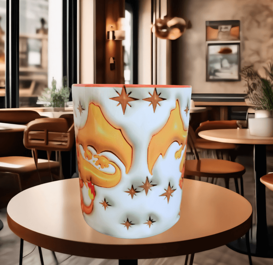 Pokemon Baskı içi ve Kulpu Renkli Kupa