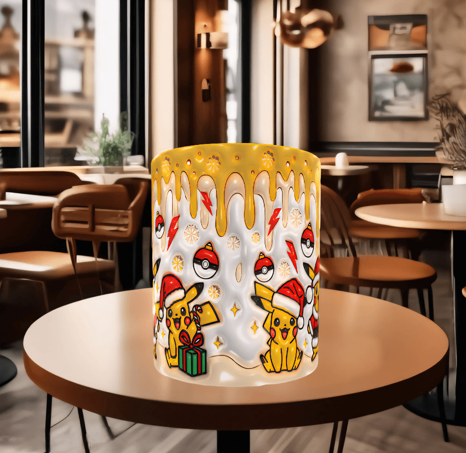 Pokemon Baskı içi ve Kulpu Renkli Kupa