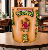 Ninja kaplumbağalar Baskı içi ve Kulpu Renkli Kupa