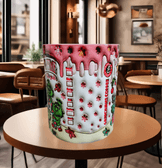Grinch noel Baskı içi ve Kulpu Renkli Kupa