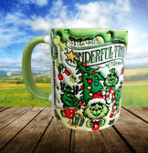 Grinch Noel yılbaşı Baskı içi ve Kulpu Renkli Kupa