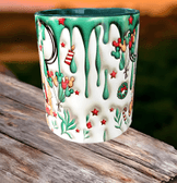 Mickey Noel yılbaşı Baskı içi ve Kulpu Renkli Kupa