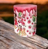 Mickey Noel yılbaşı Baskı içi ve Kulpu Renkli Kupa