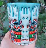 Stitch Noel yılbaşı Baskı içi ve Kulpu Renkli Kupa