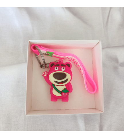 Sevimli ayıcık silikon lüks anahtarlık çanta aksesuar