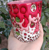 Grinch Noel yılbaşı Baskı içi ve Kulpu Renkli Kupa