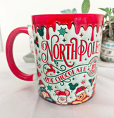 Winnie Noel yılbaşı Baskı içi ve Kulpu Renkli Kupa