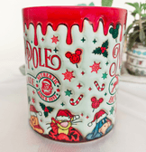 Winnie Noel yılbaşı Baskı içi ve Kulpu Renkli Kupa