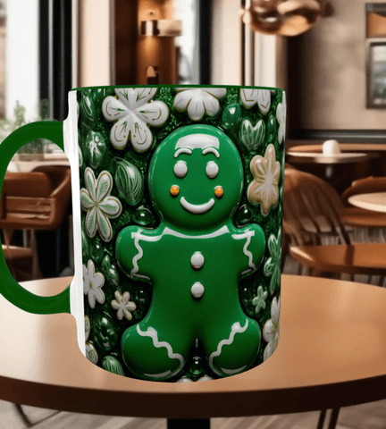 Kurabiye çocuk Noel yılbaşı Baskı içi ve Kulpu Renkli Kupa