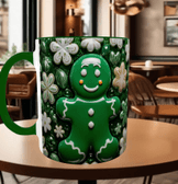 Kurabiye çocuk Noel yılbaşı Baskı içi ve Kulpu Renkli Kupa