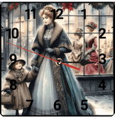 Londra gecesi vintage baskı metal hediyelik dekoratif kaliteli duvar saati