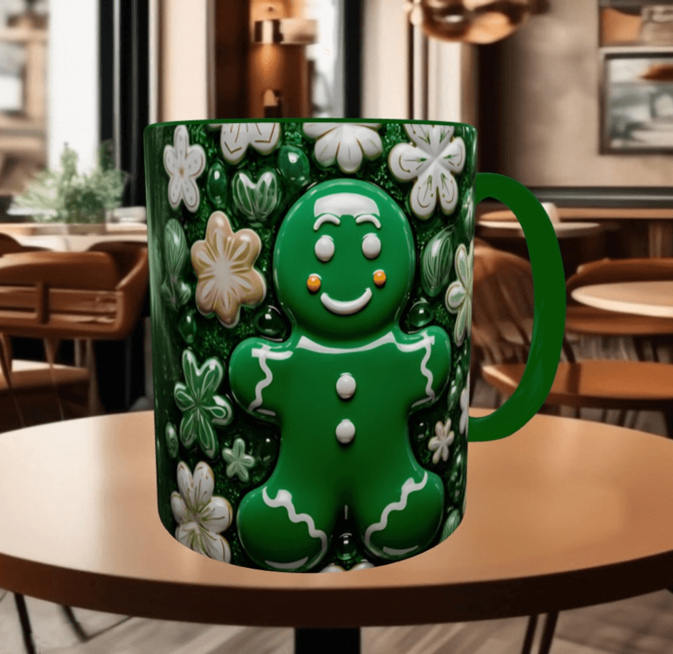 Kurabiye çocuk Noel yılbaşı Baskı içi ve Kulpu Renkli Kupa