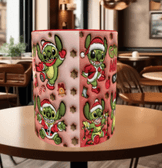 Stitch Noel yılbaşı Baskı içi ve Kulpu Renkli Kupa