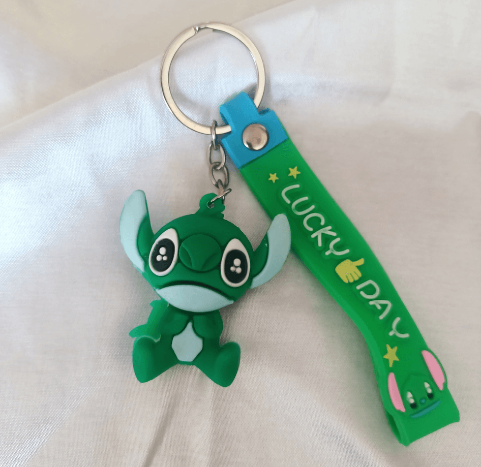 Stitch silikon lüks anahtarlık çanta aksesuar