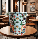 Stitch Noel yılbaşı Baskı içi ve Kulpu Renkli Kupa