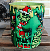 Grinch Noel yılbaşı Baskı içi ve Kulpu Renkli Kupa