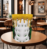 One piece Baskı içi ve Kulpu Renkli Kupa