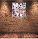 Yılbaşı eğlencesi noel christmas vintage baskı metal hediyelim dekoratif kaliteli duvar saati