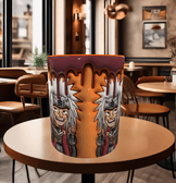 One piece Baskı içi ve Kulpu Renkli Kupa