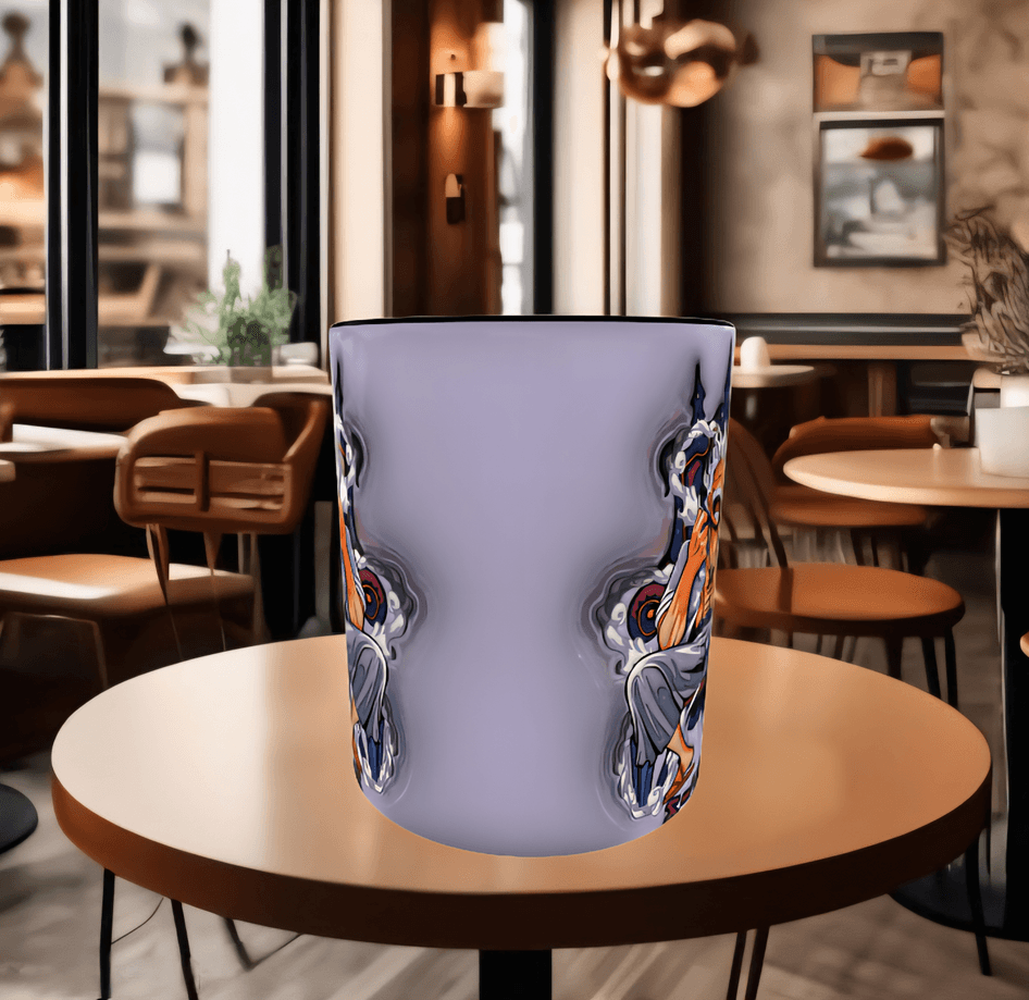 One piece Baskı içi ve Kulpu Renkli Kupa