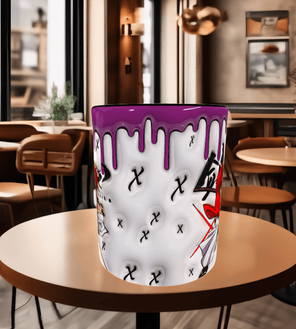 One piece Baskı içi ve Kulpu Renkli Kupa