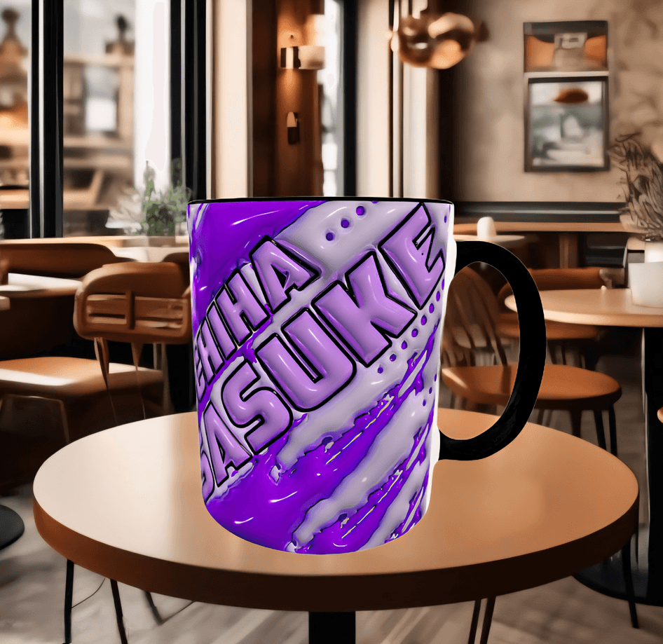 One piece Baskı içi ve Kulpu Renkli Kupa