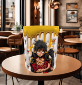 One piece Baskı içi ve Kulpu Renkli Kupa