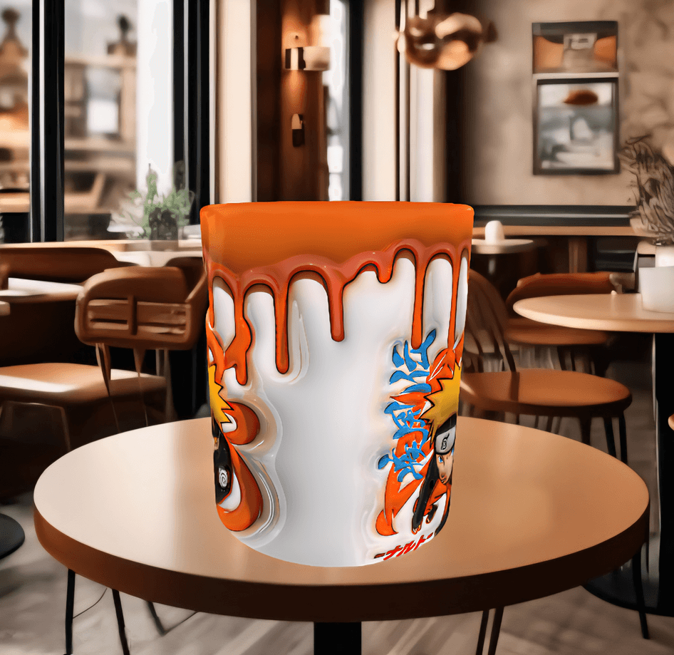 One piece Baskı içi ve Kulpu Renkli Kupa