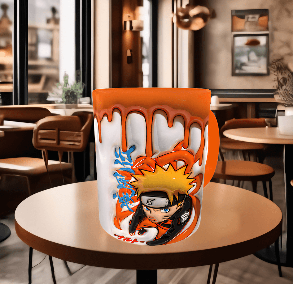 One piece Baskı içi ve Kulpu Renkli Kupa