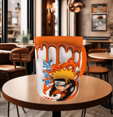 One piece Baskı içi ve Kulpu Renkli Kupa