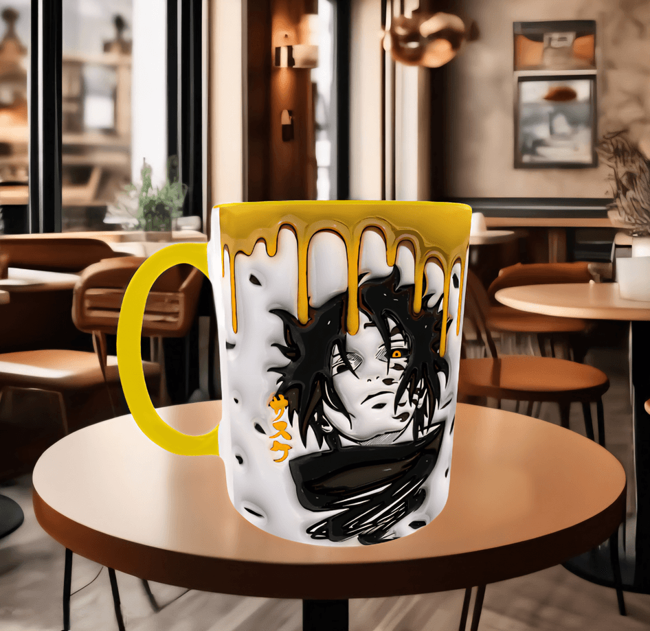 One piece Baskı içi ve Kulpu Renkli Kupa