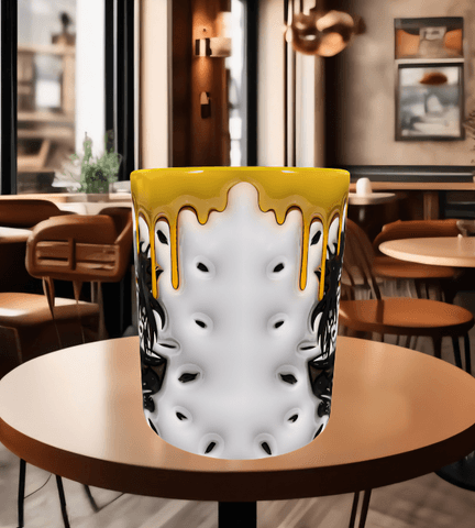 One piece Baskı içi ve Kulpu Renkli Kupa