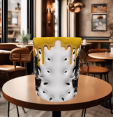 One piece Baskı içi ve Kulpu Renkli Kupa