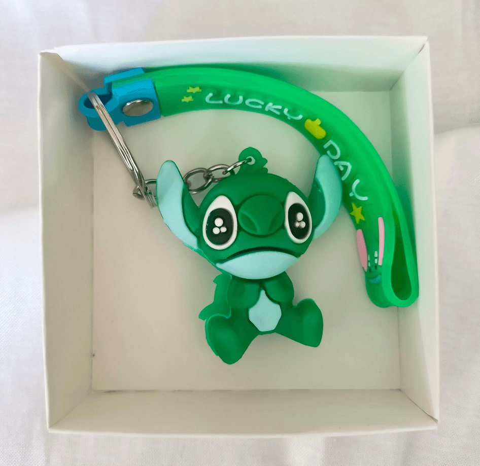 Stitch silikon lüks anahtarlık çanta aksesuar