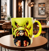 One piece Baskı içi ve Kulpu Renkli Kupa