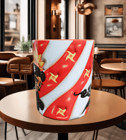 One piece Baskı içi ve Kulpu Renkli Kupa