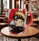 One piece Baskı içi ve Kulpu Renkli Kupa