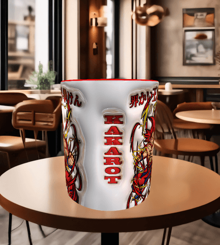 One piece Baskı içi ve Kulpu Renkli Kupa