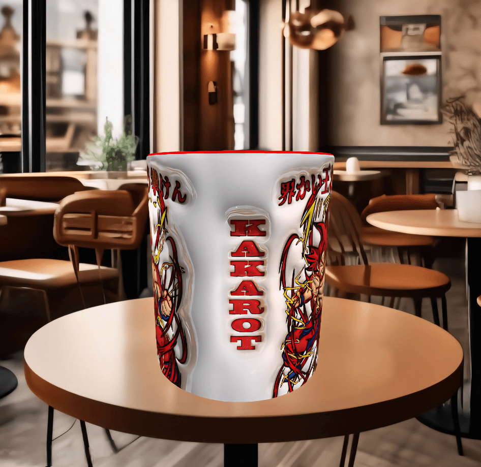 One piece Baskı içi ve Kulpu Renkli Kupa