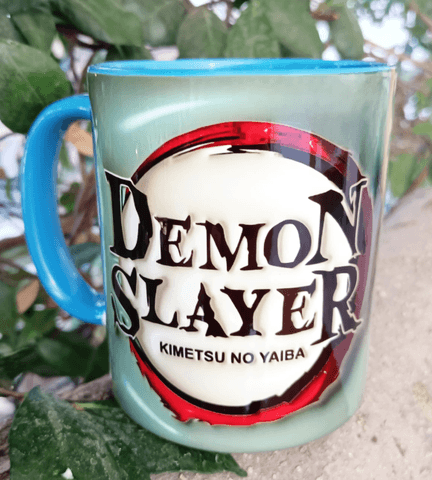 Demon Slayer Baskı içi ve Kulpu Renkli Kupa