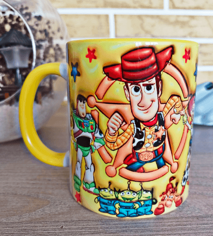 Oyuncak hikayesi Baskı içi ve Kulpu Renkli Kupa