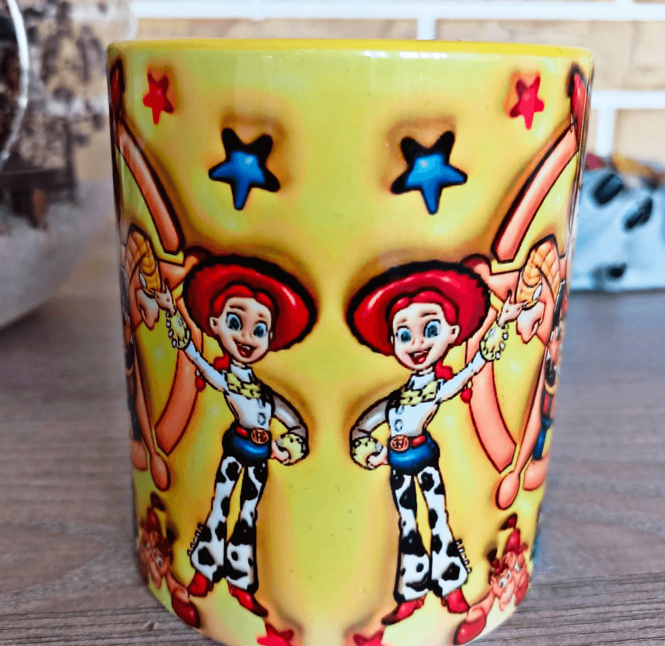 Oyuncak hikayesi Baskı içi ve Kulpu Renkli Kupa