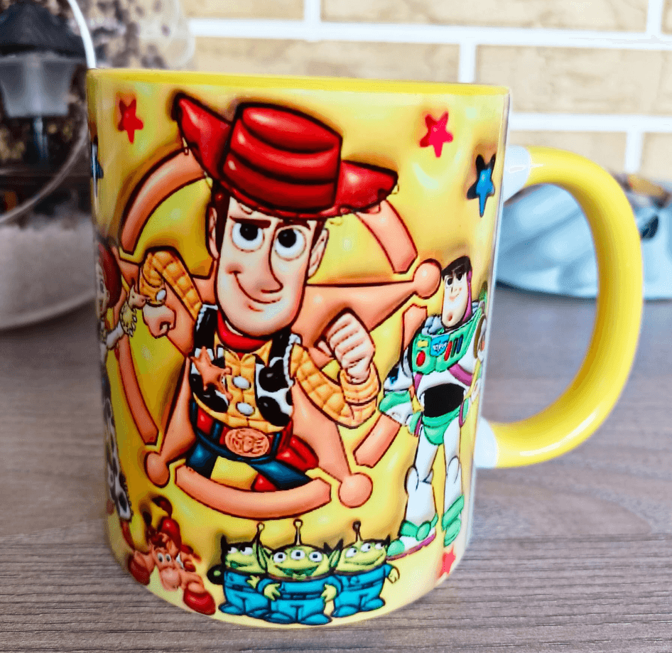 Oyuncak hikayesi Baskı içi ve Kulpu Renkli Kupa