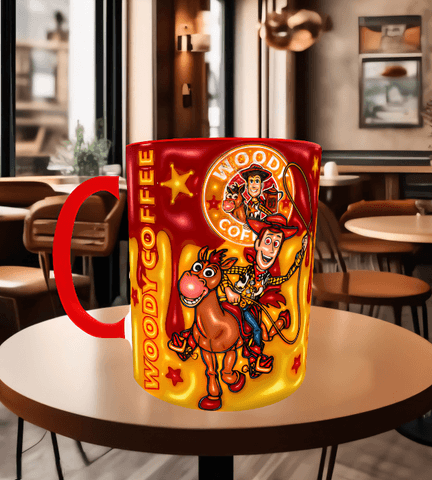 Oyuncak hikayesi Baskı içi ve Kulpu Renkli Kupa