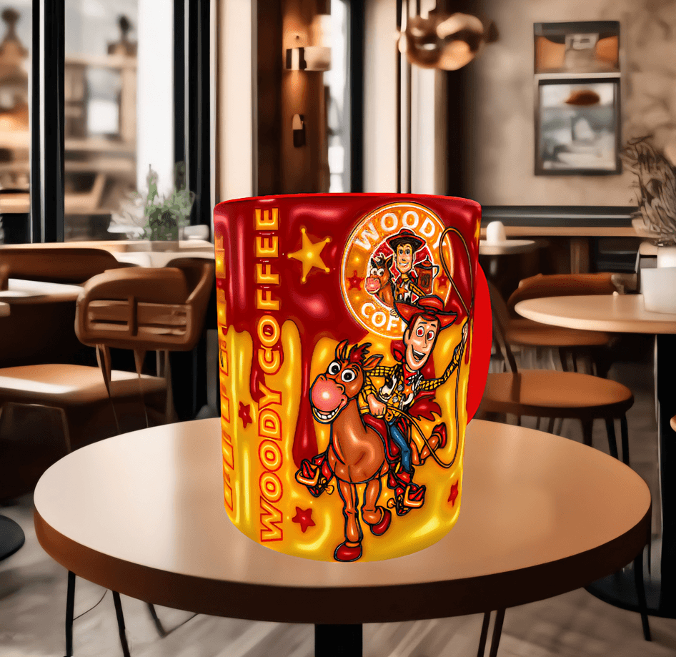 Oyuncak hikayesi Baskı içi ve Kulpu Renkli Kupa