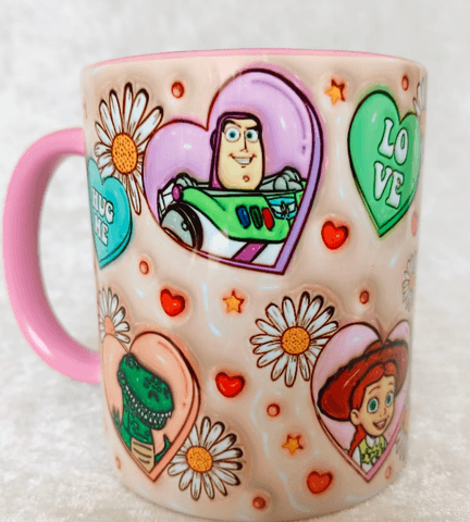 Oyuncak hikayesi Baskı içi ve Kulpu Renkli Kupa